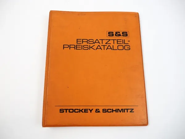 Stockey & Schmitz Ersatzteil-Preiskatalog Nr. 156 von 1974