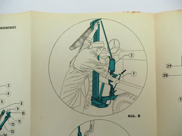 Stockey&Schmitz S&S Standard Traktor Mähwerk Betriebsanleitung Anbau 1955