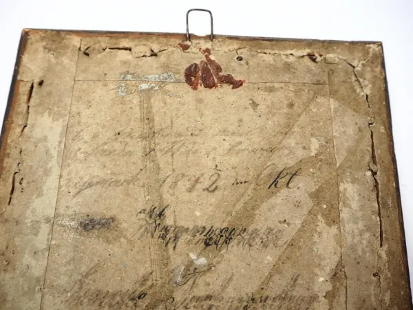 Stoffbild gewebt Nürtingen 1872 Wilhelm I. Kaiser König von Preußen