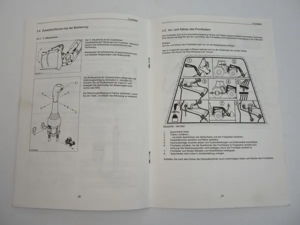 Stoll FE EcoLine Frontlader Bedienungsanleitung Betriebsanleitung 2011