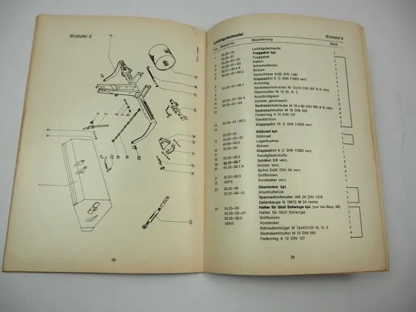 Stoll Frontlader N bis 45PS + S bis 70PS Betriebsanleitung Ersatzteilliste 1970