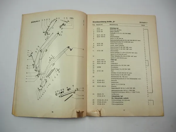 Stoll Frontlader N bis 45PS + S bis 70PS Betriebsanleitung Ersatzteilliste 1970