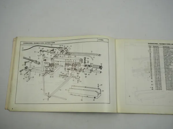 Stoll R 1400 S Schwader Betriebsanleitung Ersatzteilliste 1991