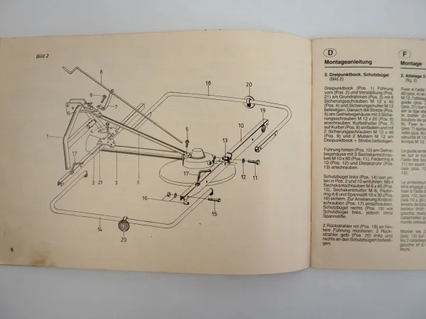 Stoll R 231 281 311 371 Schwader Betriebsanleitung Ersatzteilliste 1986