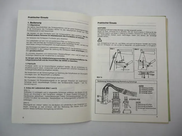 Stoll Robust 4 5 10 30 100 HEPM HDPM Frontlader Betriebsanleitung 1995