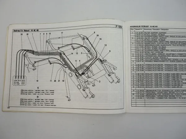 Stoll Robust 5 8 10 30 31 50 51 HE HD HDP Ersatzteilliste Spare Parts List 1997