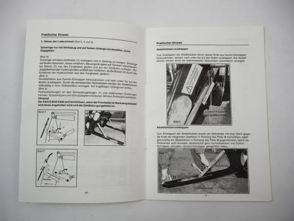 Stoll Robust F HEPM HDPM Frontlader Betriebsanleitung Anbau Hydraulikplan 2001
