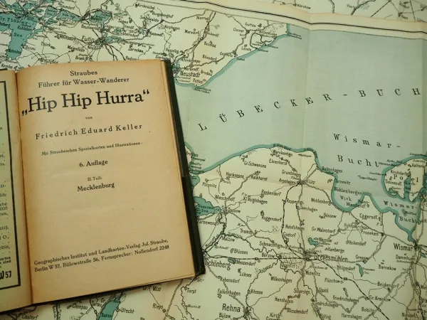 Straubes Führer für Wasserwanderer Hip Hip Hurra 1929 Teil 2 Mecklenburg Paddeln