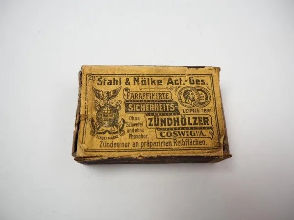 Streichholzschachtel Zündhölzer Stahl & Nälke Coswig Anhalt ca. 1910