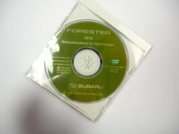 Subaru Forester 2013 2014 2015 2016 Werkstatthandbuch Reparaturanleitung orig CD