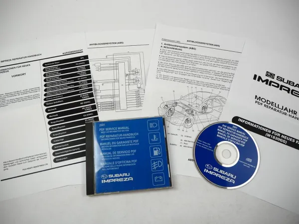 Subaru Impreza 2001 Konstruktion & Technik Schulung zum Werkstatthandbuch