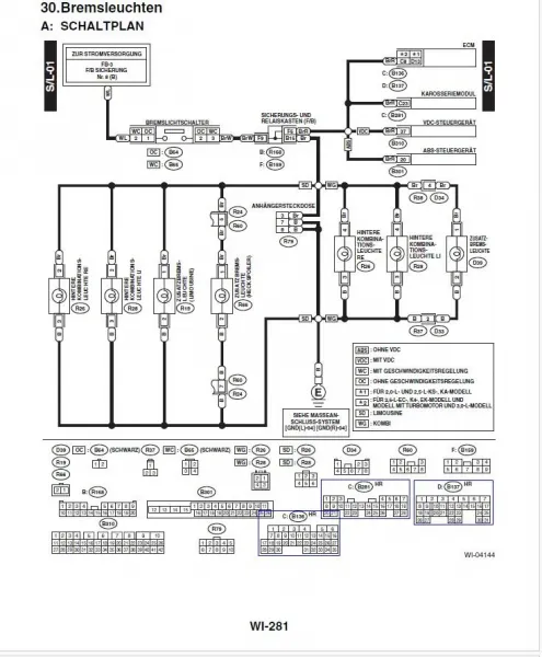 Subaru Legacy 2004 Werkstatthandbuch Reparaturanleitung