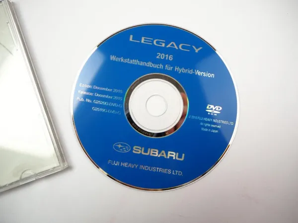 Subaru Legacy 2015 2016 Werkstatthandbuch Reparaturanleitung orig CD