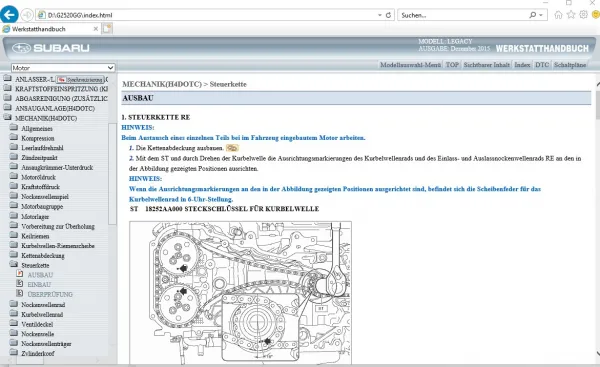 Subaru Legacy 2015 2016 Werkstatthandbuch Reparaturanleitung orig CD