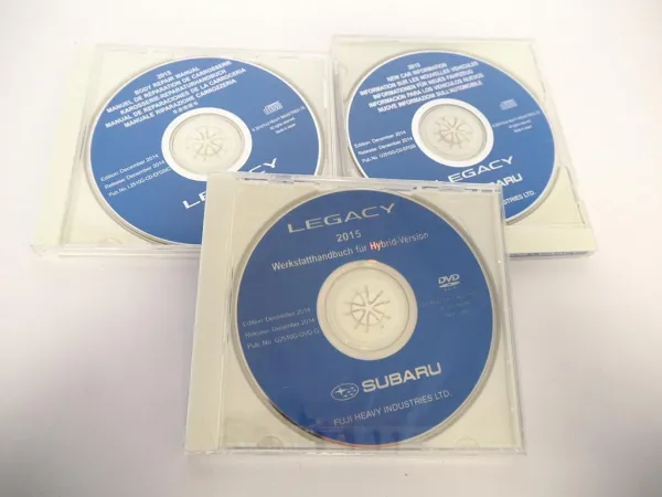 Subaru Legacy 2015 Werkstatthandbuch Reparaturanleitung orig. CD / DVD