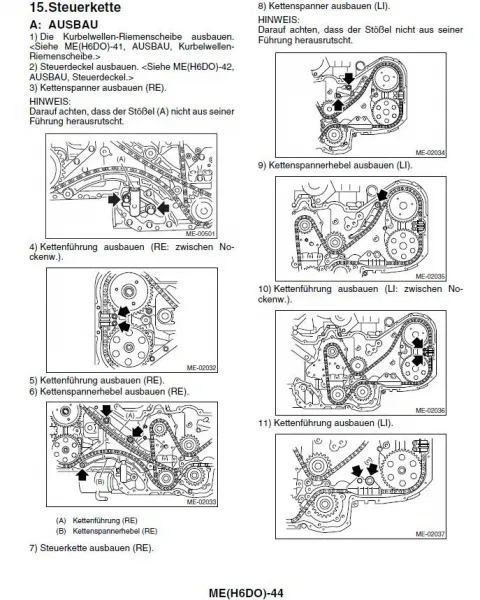 Subaru Legacy Modell 2004 & 2005 Werkstatthandbuch Reparaturanleitung