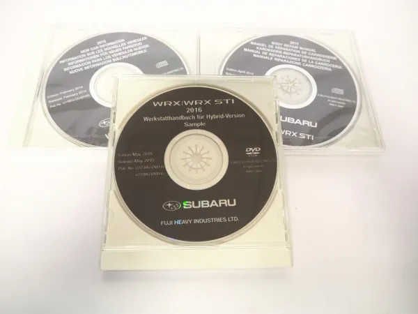 Subaru WRX / WRX STI 2015 2016 Werkstatthandbuch Reparaturanleitung orig. CD