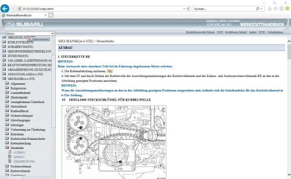 Subaru WRX / WRX STI Levorg 2015 2016 Werkstatthandbuch Reparaturanleitung orig. CD