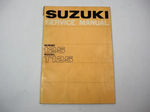 Suzuki 125 T125 Service Manual 1969 Englisch Werkstatthandbuch