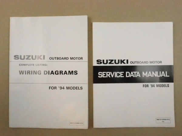 Suzuki 2 - 225 Models 1994 Outboard Motor Wiring Diagrams Service Data Manual