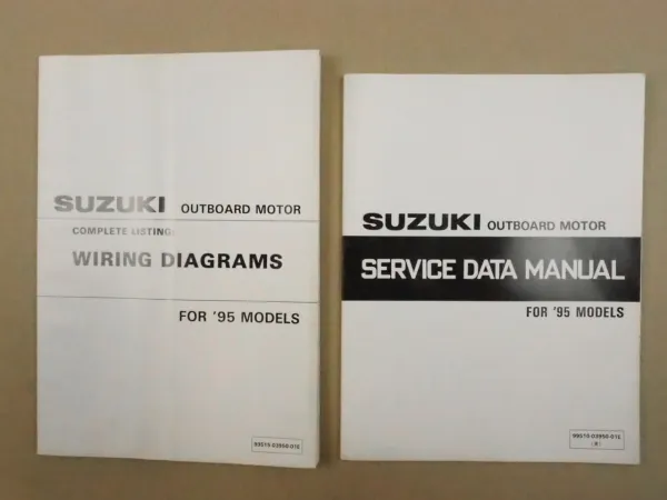 Suzuki 2 - 225 Models 1995 Outboard Motor Wiring Diagrams Service Data Manual