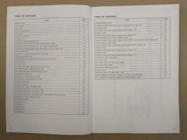 Suzuki 2.2 - 225 Models 1997 Outboard Motor Wiring Diagrams Service Data Manual