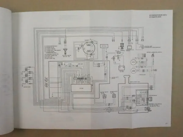 Suzuki 2.2 - 225 Models 1998 Outboard Motor Wiring Diagrams Service Data Manual