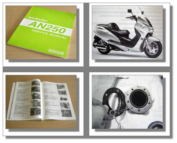 Suzuki AN250 W Service Manual Modell 1998 Werkstatthandbuch