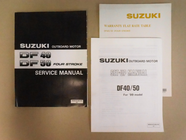 Suzuki DF40 DF50 Outboard Motor Service Manual Werkstatthandbuch 1998