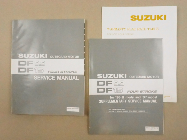 Suzuki DF9.9 15 Outboard Motor Service Manual Werkstatthandbuch 1996
