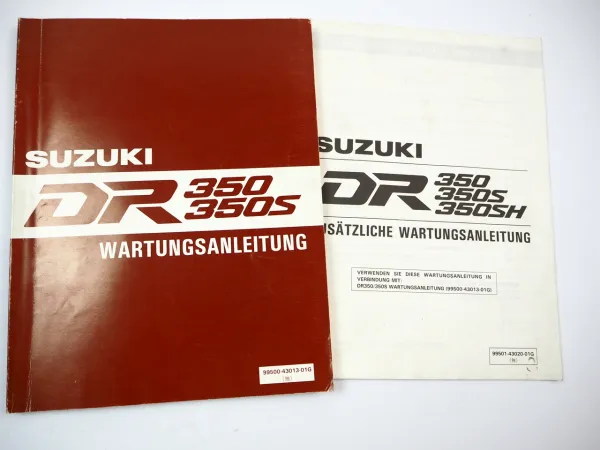 Suzuki DR 350 Werkstatthandbuch 1990 - 1994 Reparaturanleitung Wartungsanleitung