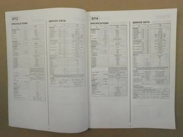 Suzuki DT2 - DT225 Outboard Motor Service Data Manual for 1993 Models