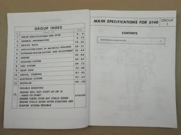 Suzuki DT40 Outboard Motor Service Manual Werkstatthandbuch 1981