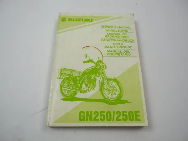 Suzuki GN250 250E R T Fahrerhandbuch Betriebsanleitung Owners Manual 1995
