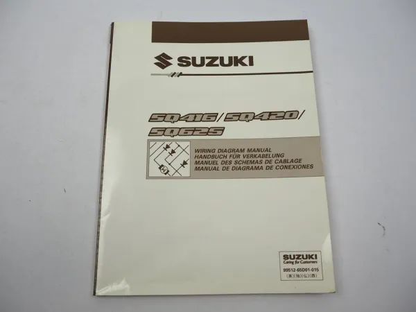 Suzuki Grand Vitara Elektrik Schaltpläne 1999 Werkstatthandbuch Verkabelung Wiring Diagram