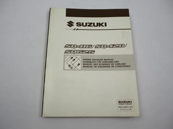 Suzuki Grand Vitara Elektrik Schaltpläne 2000 Werkstatthandbuch Verkabelung Wiring Diagram