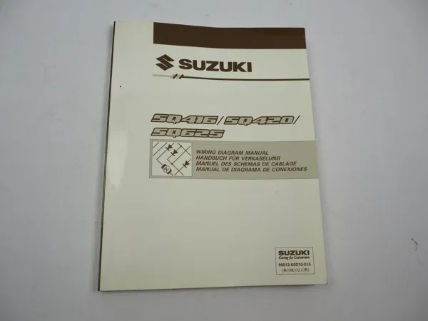 Suzuki Grand Vitara Elektrik Schaltpläne 2001 Werkstatthandbuch Verkabelung Wiring Diagram