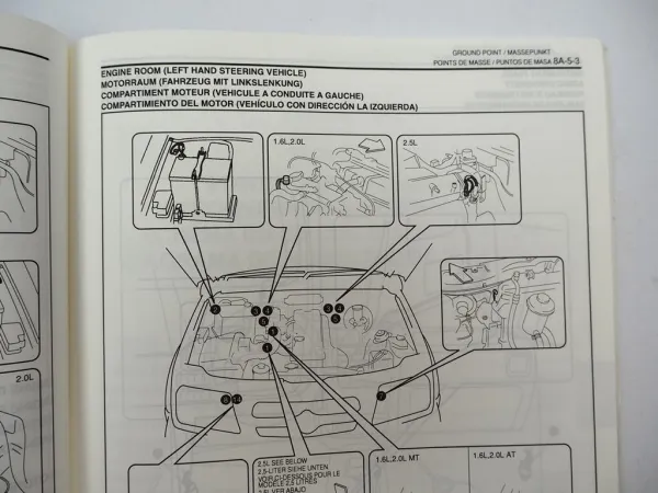 Suzuki Grand Vitara Elektrik Schaltpläne 2001 Werkstatthandbuch Verkabelung Wiring Diagram