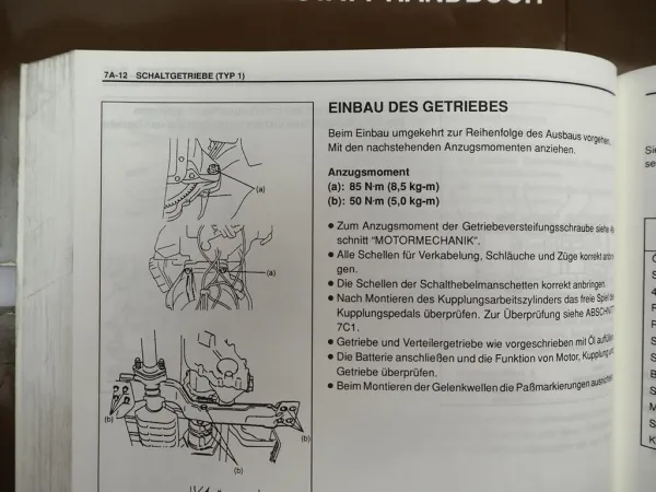 Suzuki Grand Vitara SQ416 420 625 Werkstatthandbuch Reparaturanleitung 1998-2000