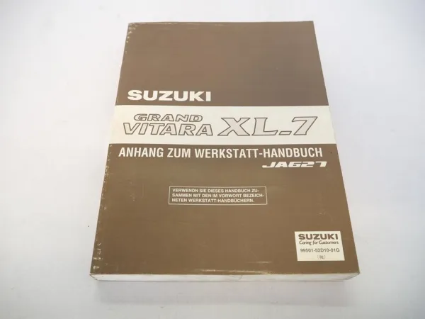 Suzuki Grand Vitara XL-7 JA621 Reparaturanleitung 2003 Nachtrag Werkstatthandbuch