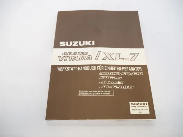 Suzuki Grand Vitara XL-7 Werkstatthandbuch Getriebe & Differential Reparaturanleitung