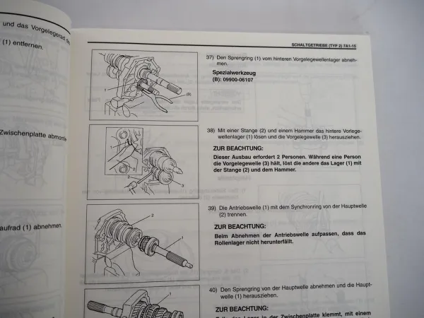 Suzuki Grand Vitara XL-7 Werkstatthandbuch Getriebe & Differential Reparaturanleitung