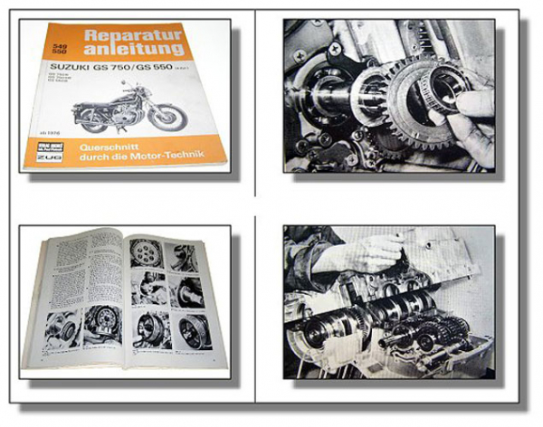 Suzuki GS750 GS550 DOHC 4 Zylinder ab 1976 Reparaturanleitung Werkstatthandbuch