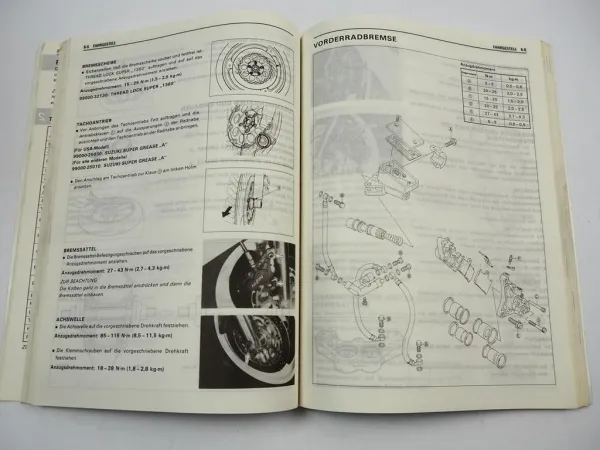 Suzuki GSX-R 1100 L M Wartung Werkstatthandbuch Reparaturanleitung 1989 - 1991