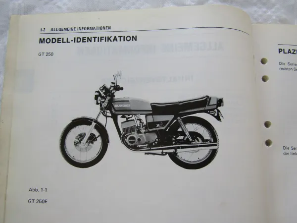 Suzuki GT250 x7 Wartungsanleitung Reparaturanleitung Werkstatthandbuch 12/78