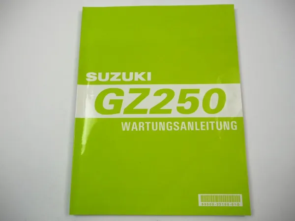 Suzuki GZ 250 Marauder Werkstatthandbuch 1999 Reparaturanleitung Wartungsanleitung