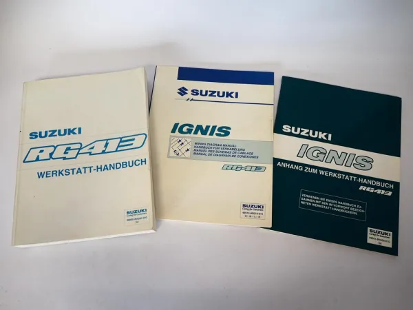 Suzuki Ignis RG413 Werkstatthandbuch Reparaturanleitung Verkabelung 2000-2002