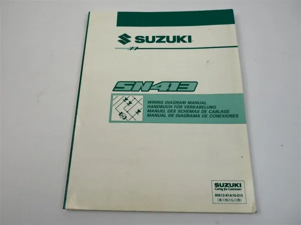 SUZUKI JIMNY SN413 2000 elektrische Schaltpläne Wiring Manual 99512-81A10-015