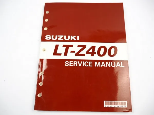 Suzuki LT-Z 400 K3 K4 Quad Service Manual Reparaturanleitung in englisch 2003/04