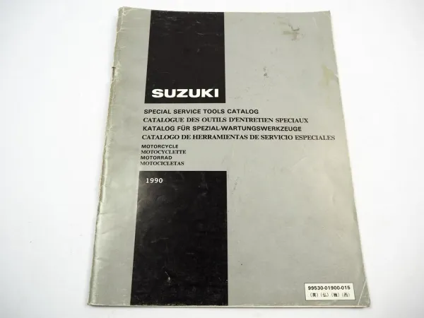 Suzuki Motorrad Spezialwerkzeuge Katalog 1985 - 1990 Service Tools Catalog
